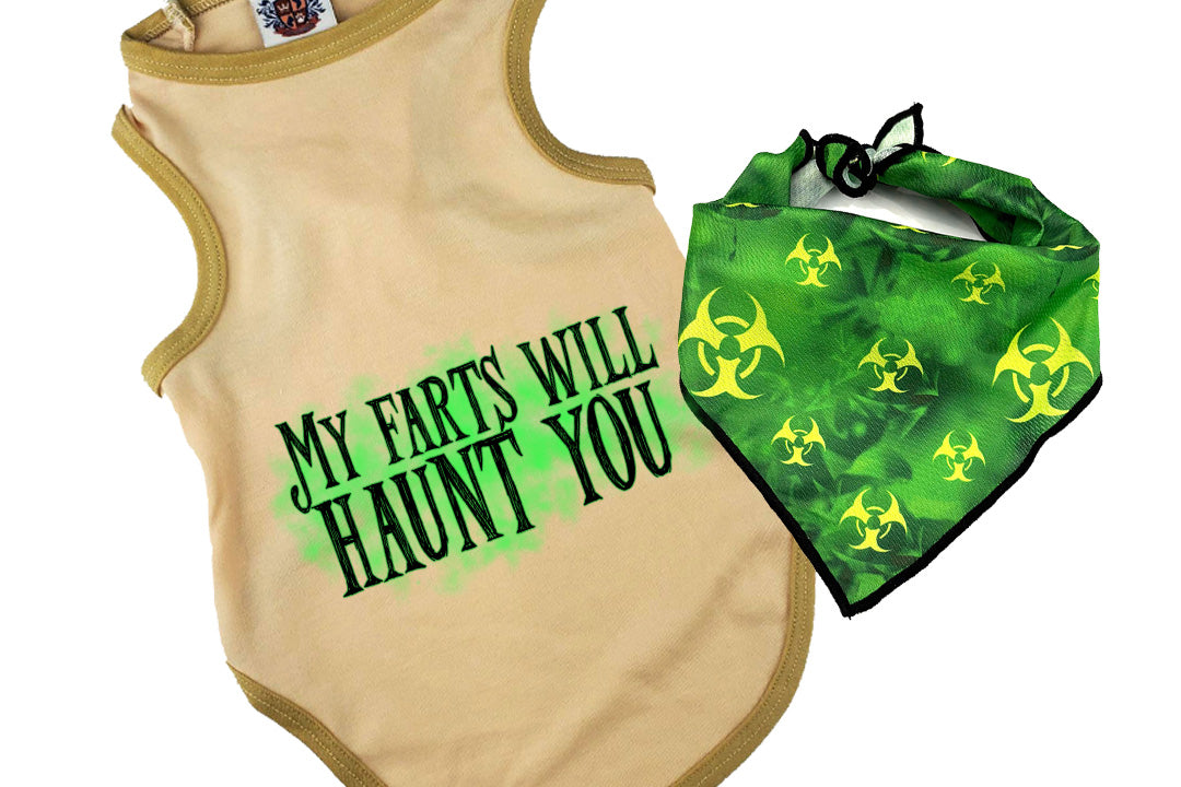 Halloween Dog Bandana Costume | My Farts Will Haunt You
